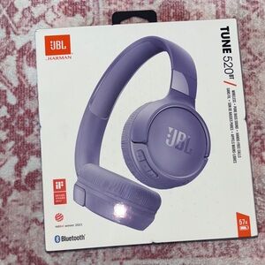 JBL Purple Wireless Foldable Over-Ear Headphones